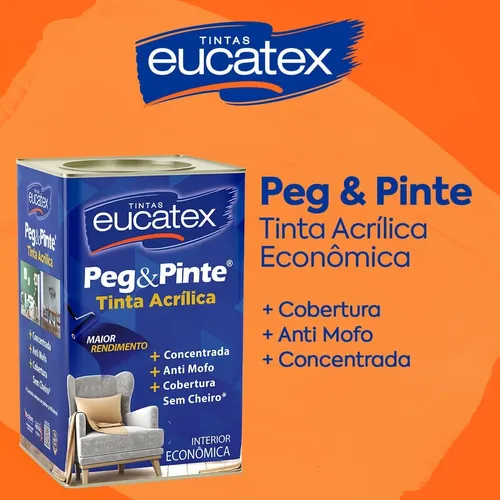 Banner Tinta Eucatex Peg e Pinte- Deposito Diniz Jacareí